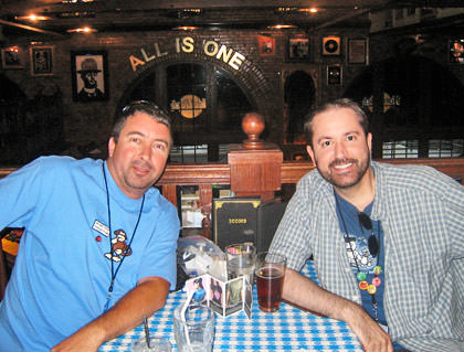 Dave and Marty at the Hard Rock Cafe.