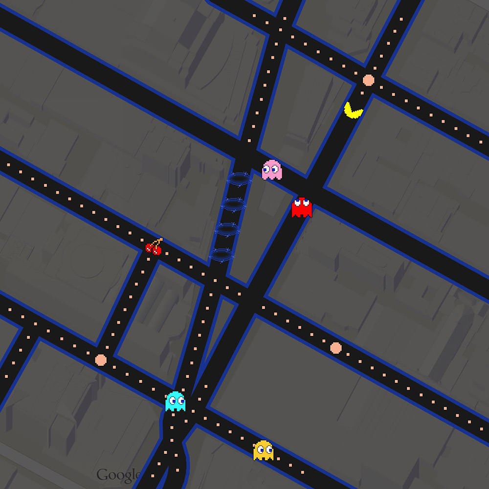 Pac Man Google Maps!