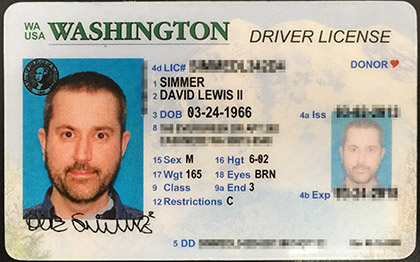 Dave Driver's License