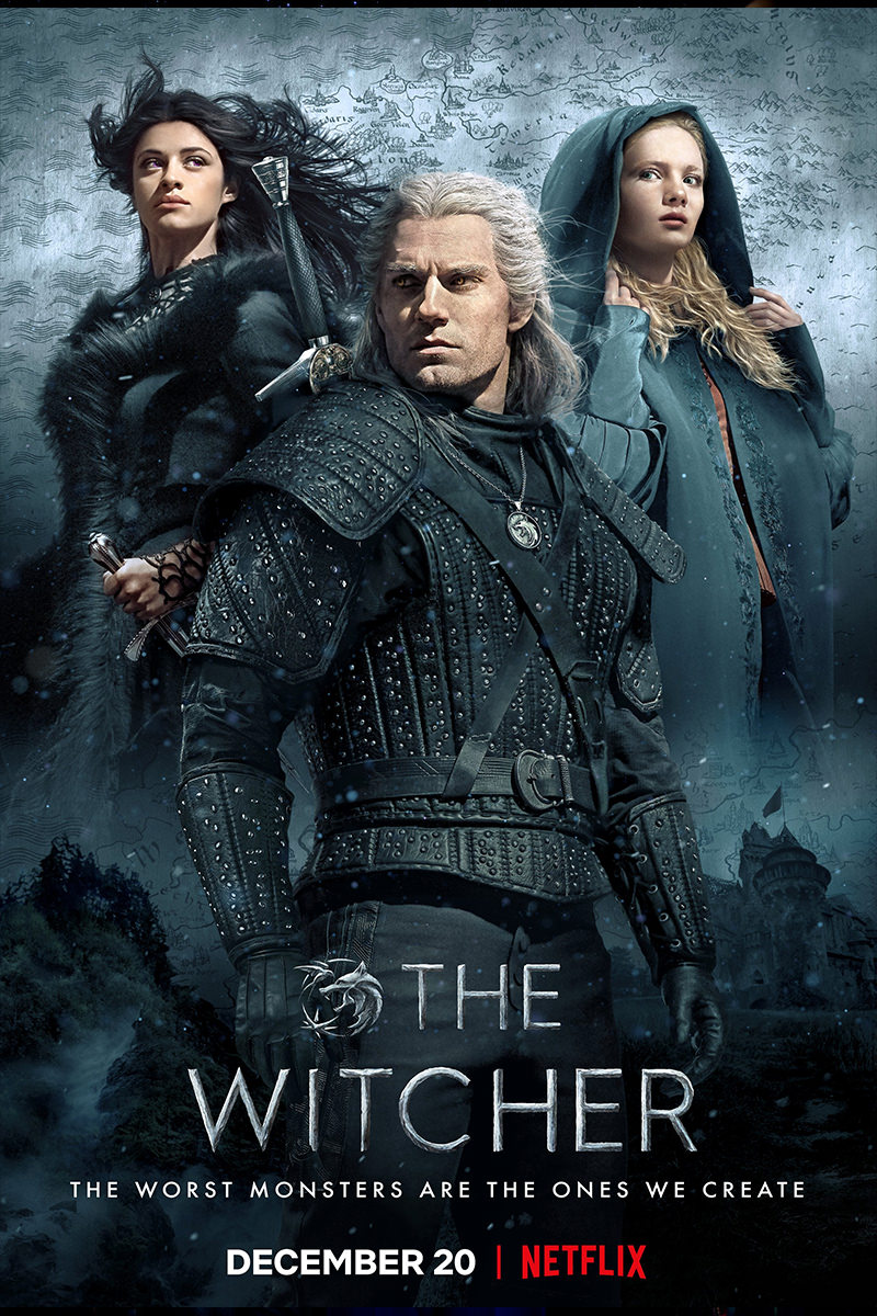A poster for Netflix's The Witcher.