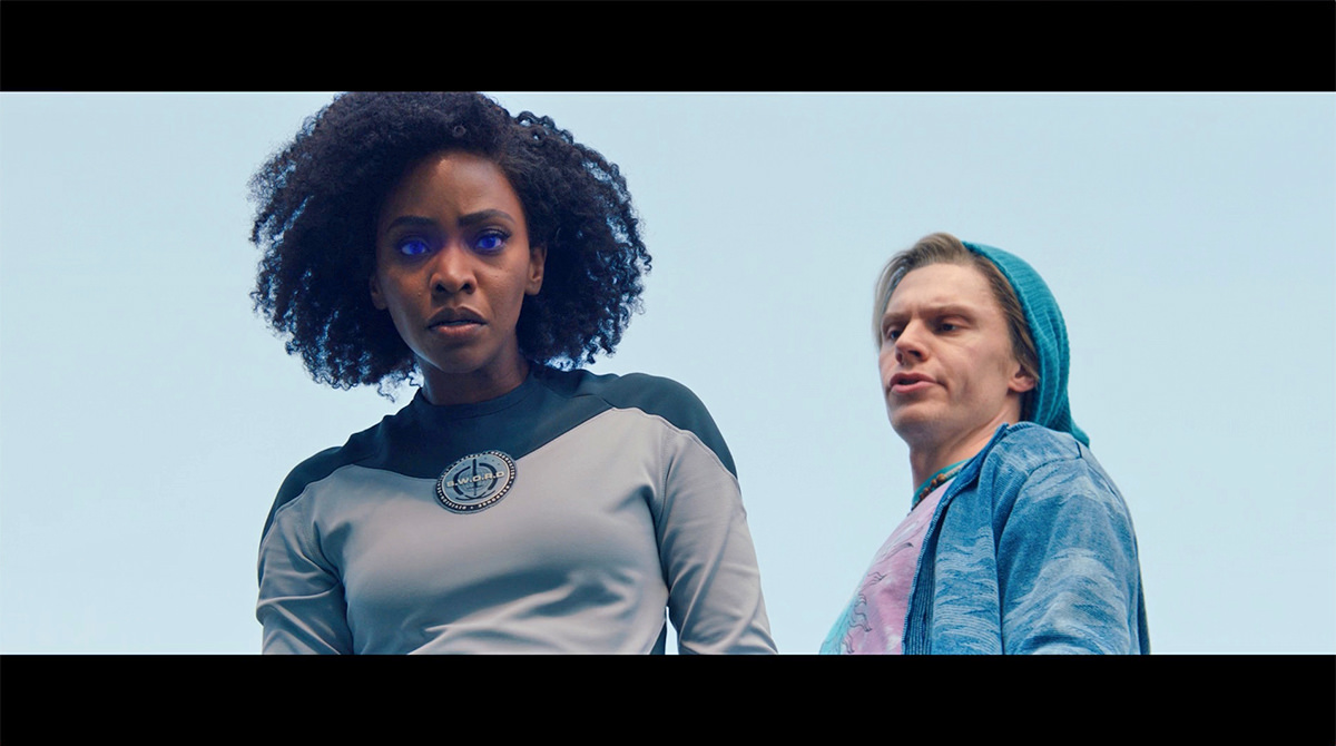 Monica Rambeau getting caught by 20th Century Fox X-Men Universe Pietro!