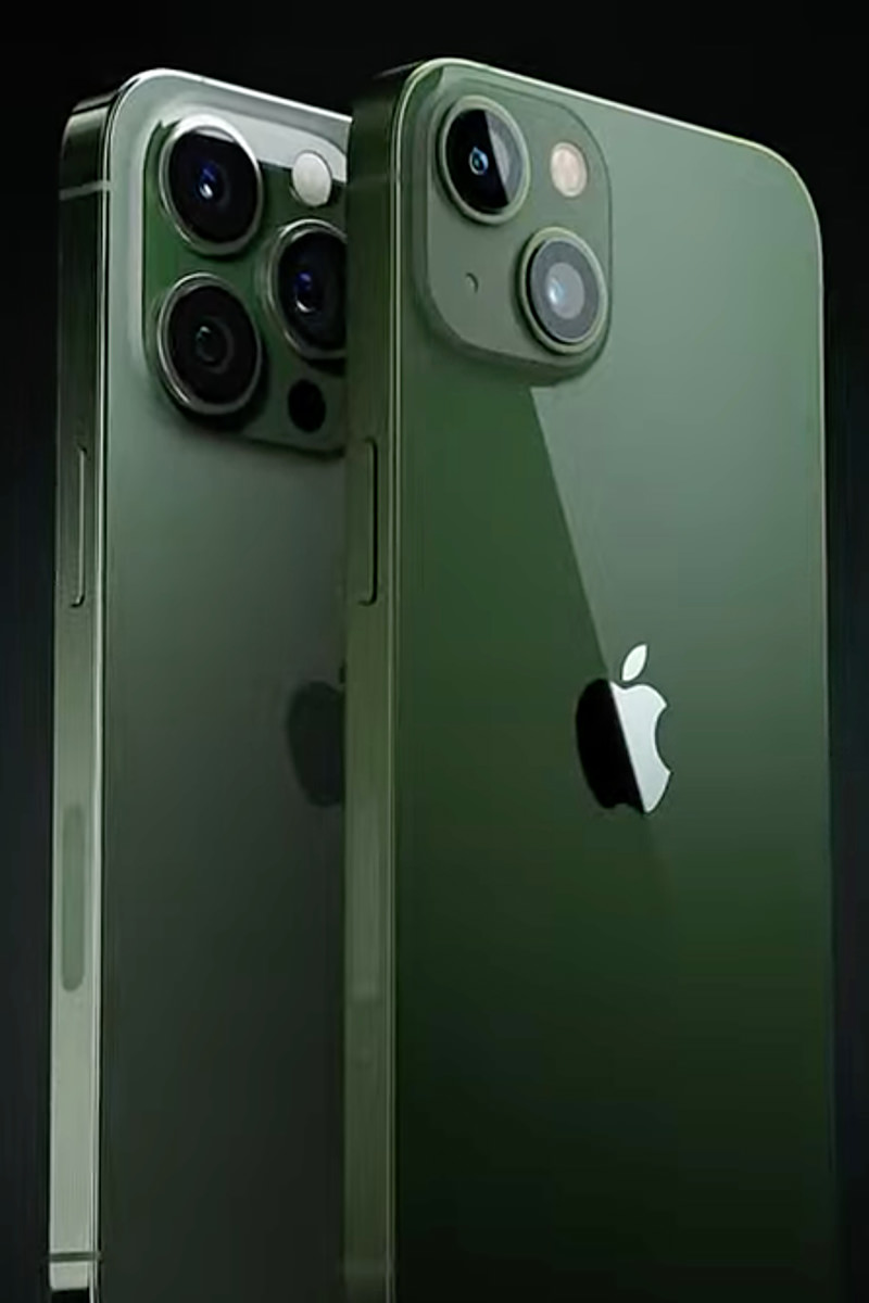 iPhones in green and greener.