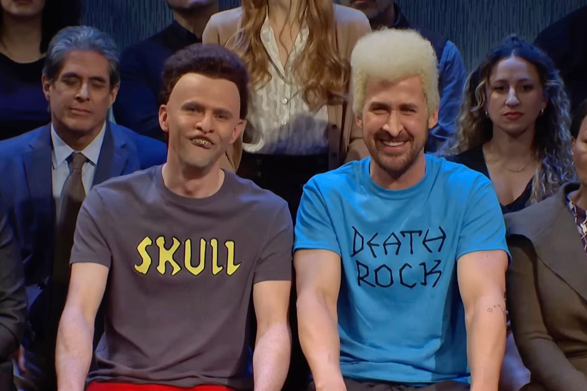 Ryan Gosling as Beavis and Mikey Day as Butt-Head