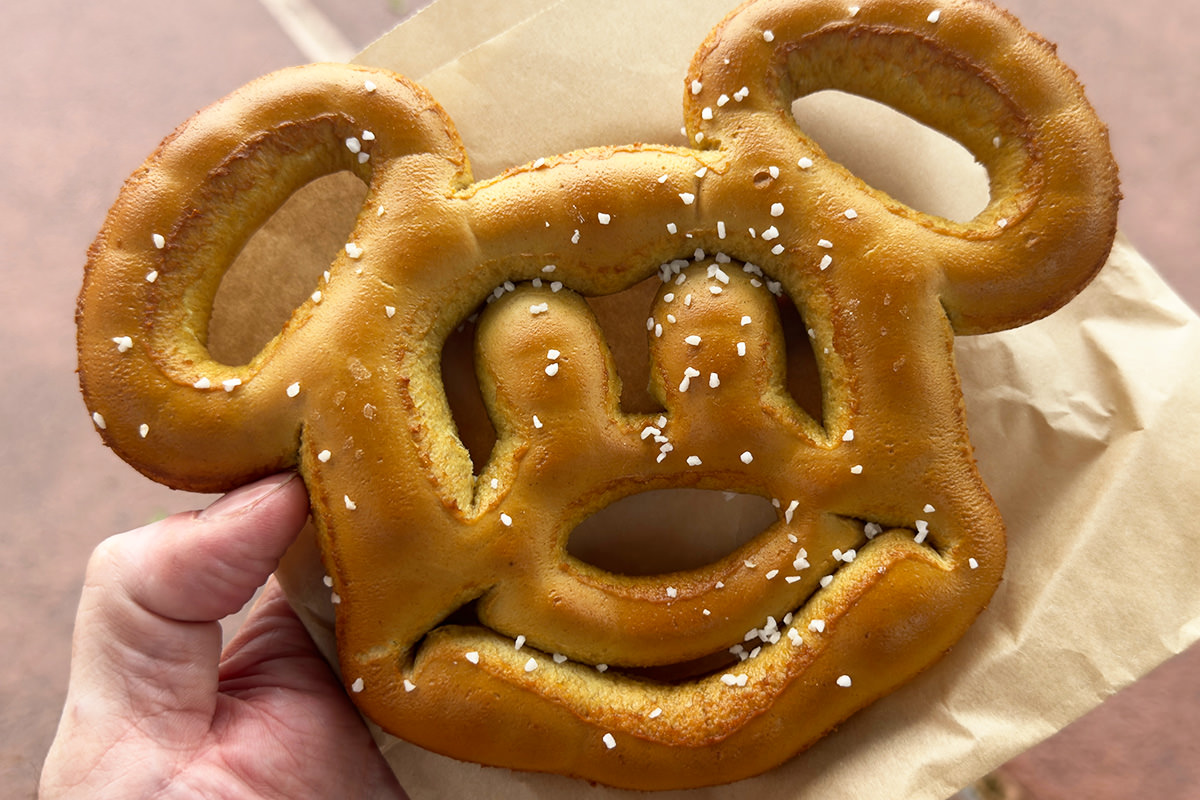 A Mickey Mouse Pretzel!