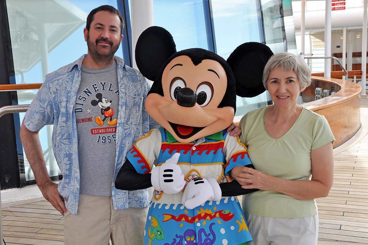 Me, Mickey, and Mom on a Disney cruise!