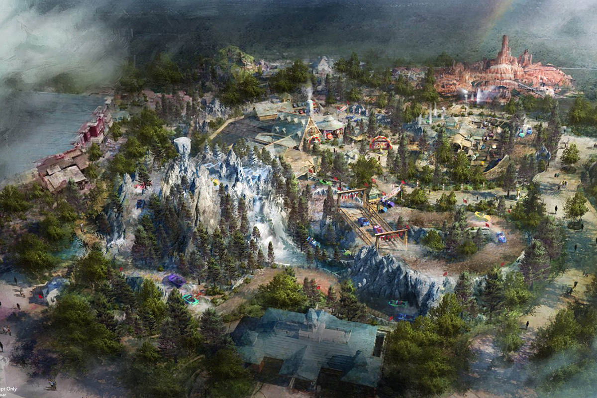 Artist Concept of new Cars Frontierland.