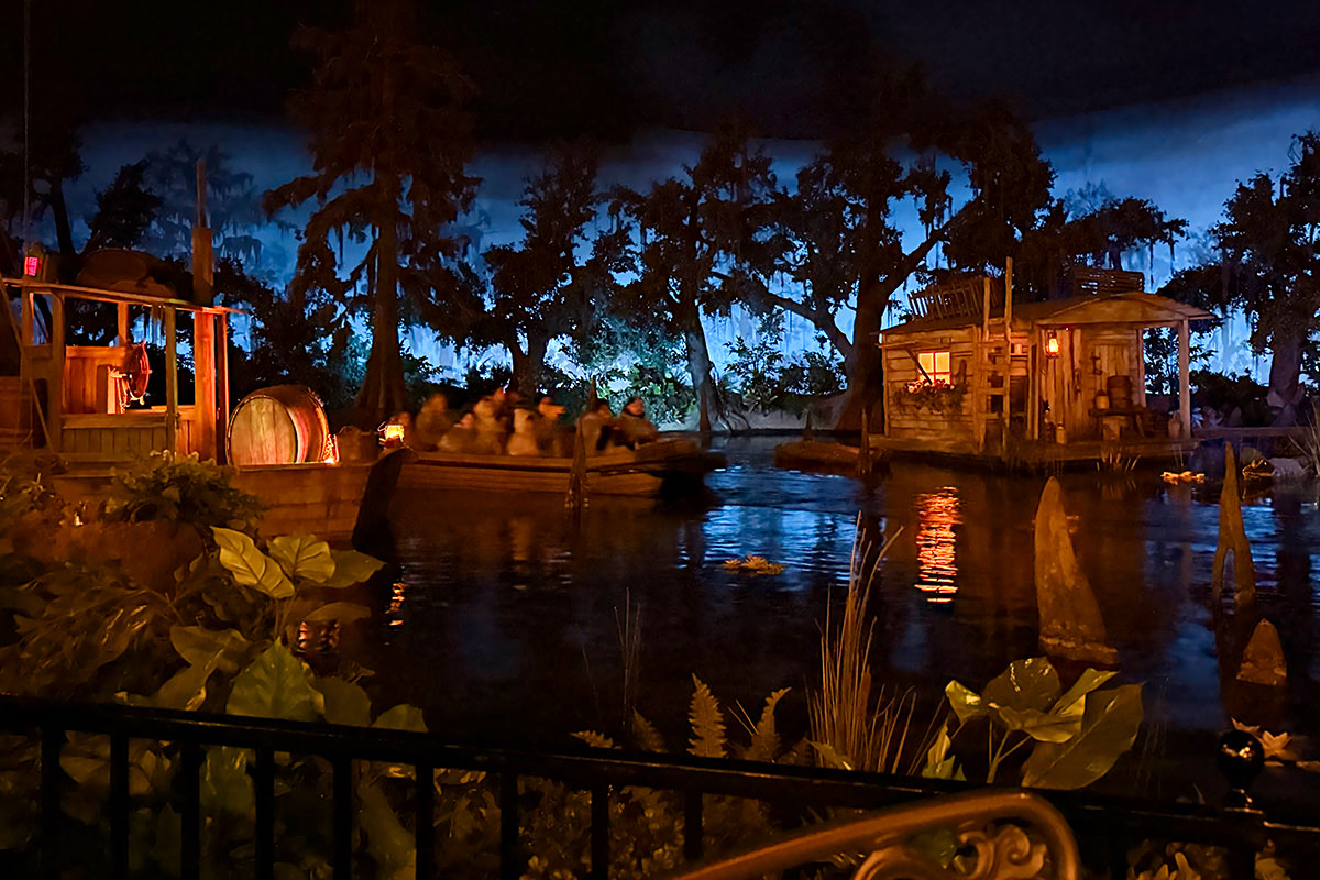 Our water view at Disneyland's Blue Bayou