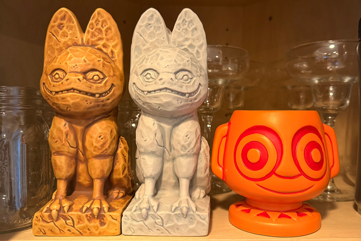 Grinning Loth-Cat Mugs in my cupboard