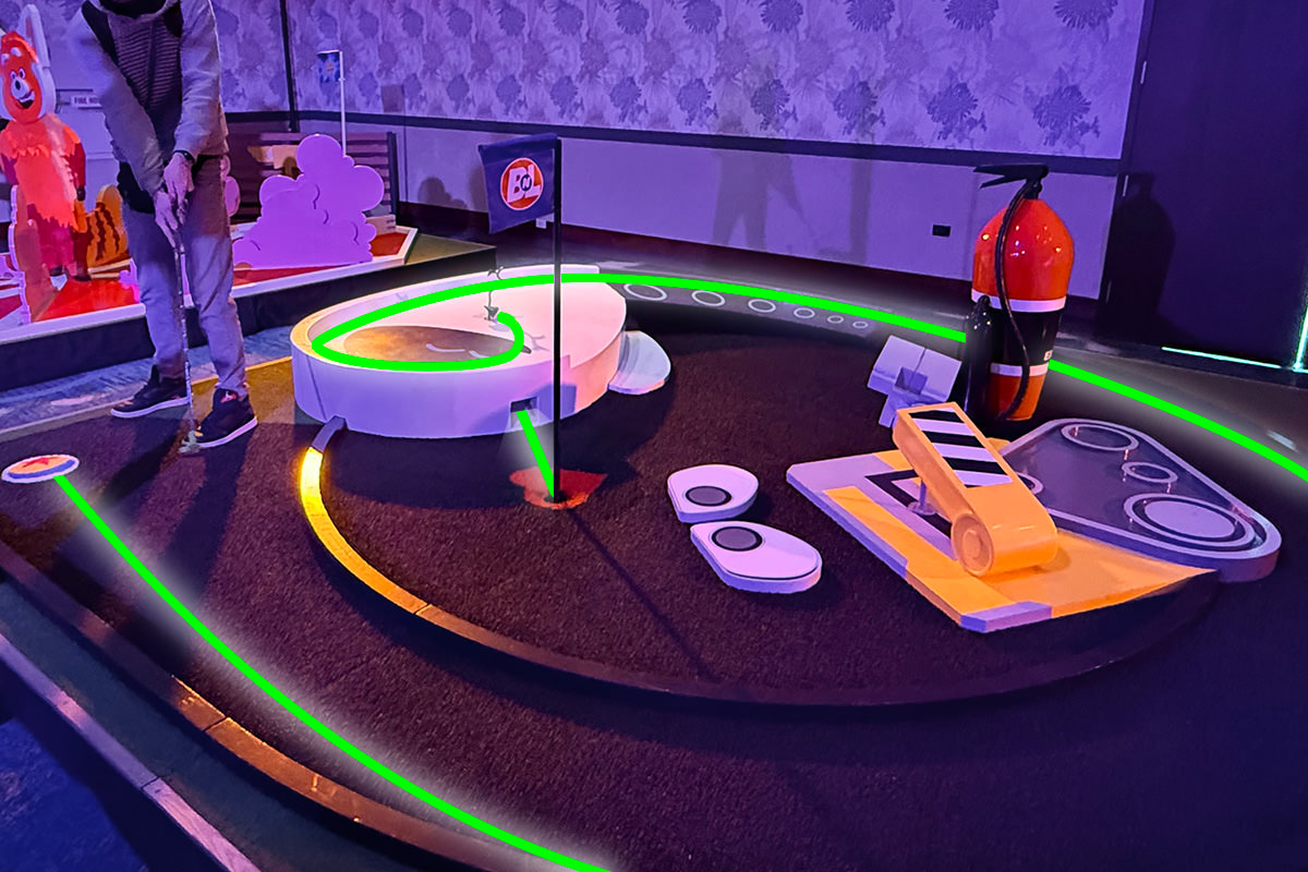 The WALL-E hole at Pixar Putt