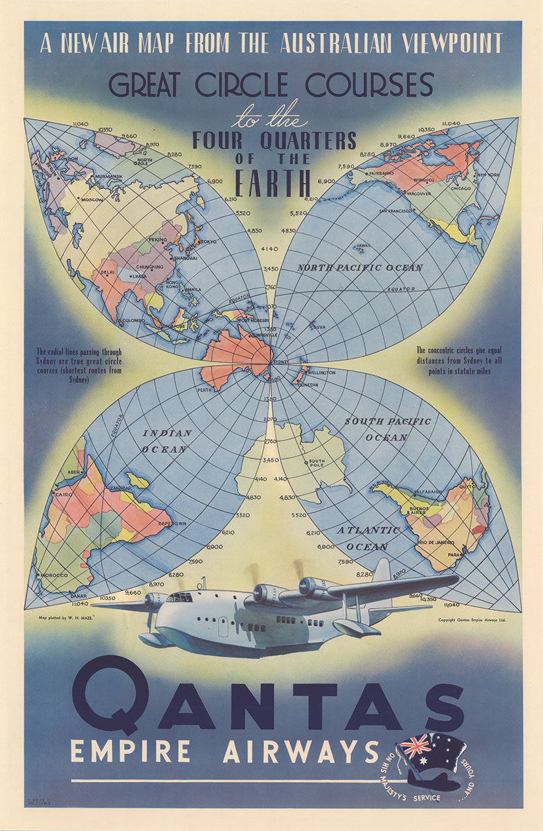 Quantas Empire Airways Global Map