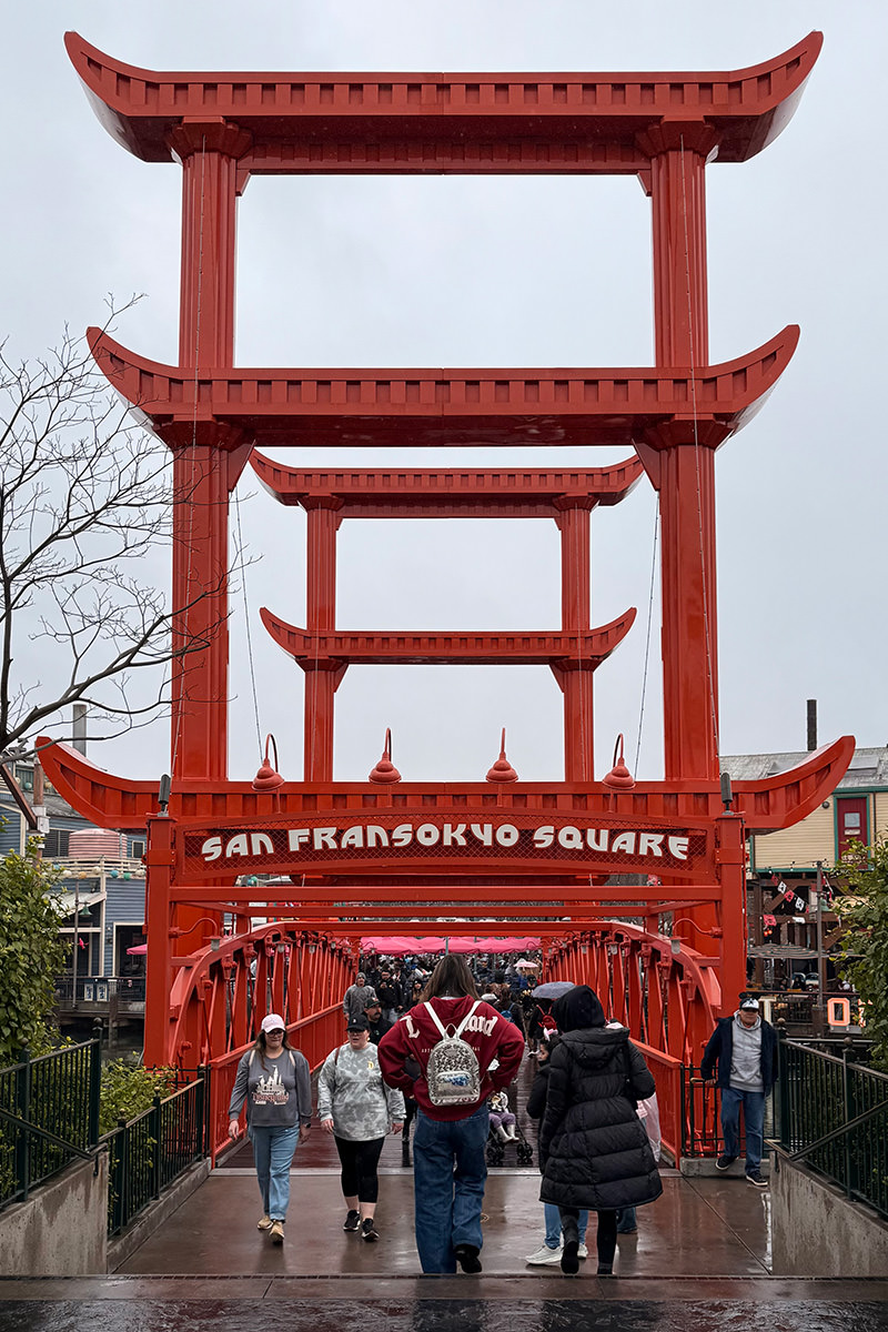 The bridge entrance to San Fransokyo Square