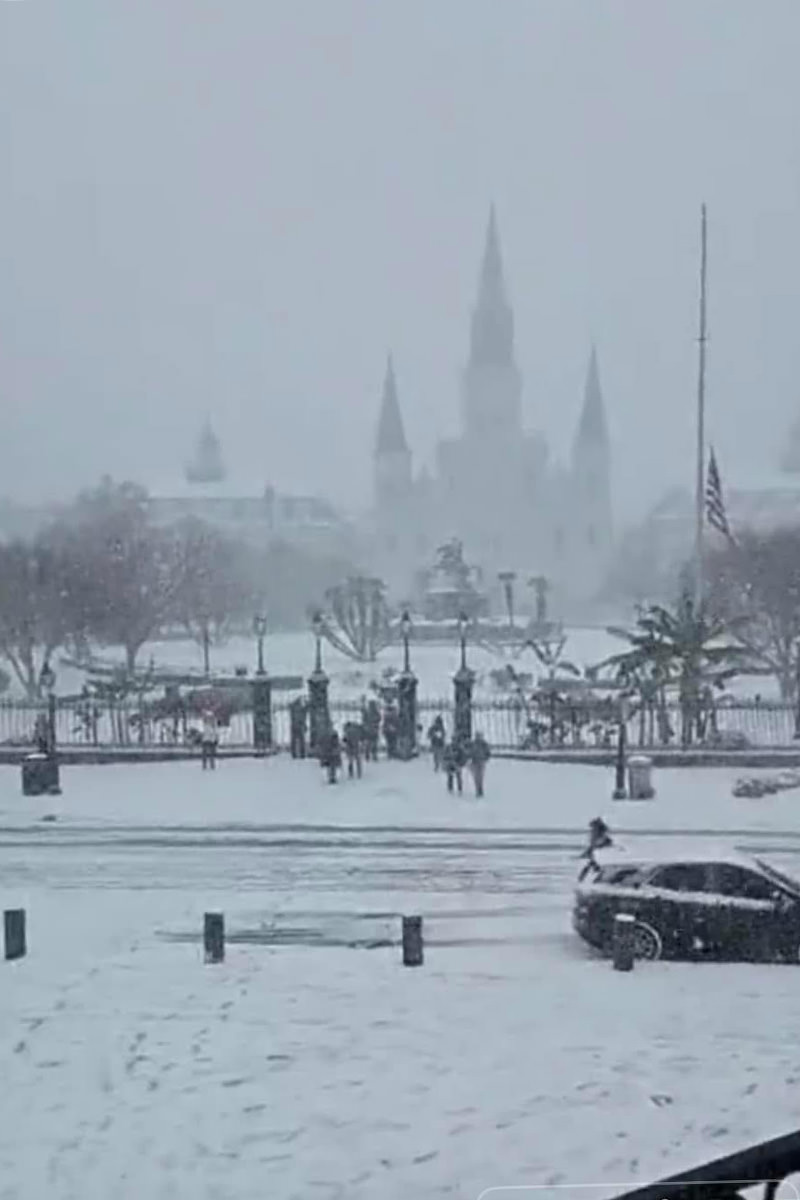 Snow in New Orleans!